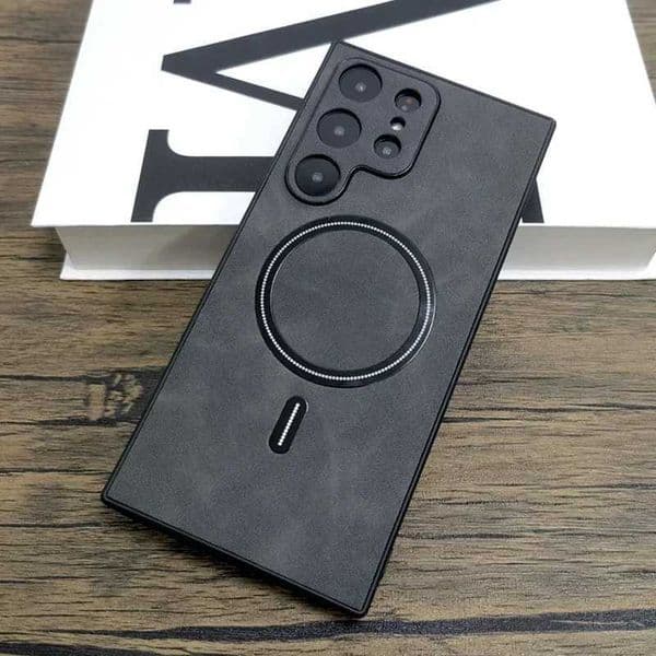 New Arrival Luxury matte leather case for Galaxy S24 S23 S22 S21 Ultra Plus FE Note 20 S 23 22 21 suitable for wireless full set Z241209