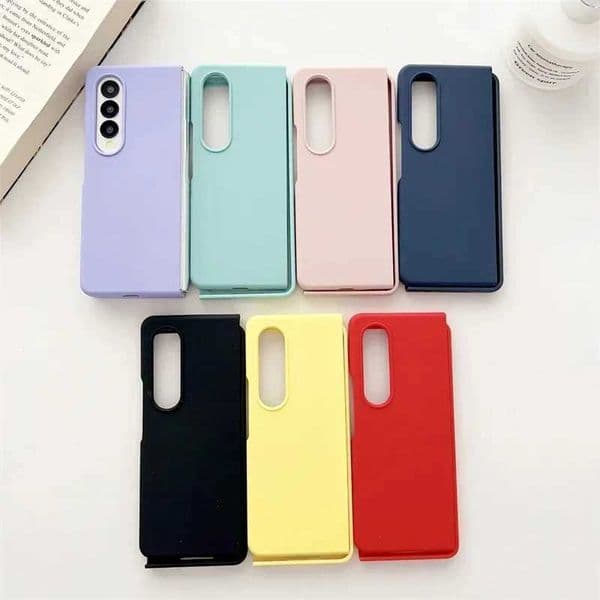 liquid silicone regular phone case suitable for Galaxy Z Fold 4 solid color leather with shock-absorbing soft cover for Z Fold 5 4 M241209