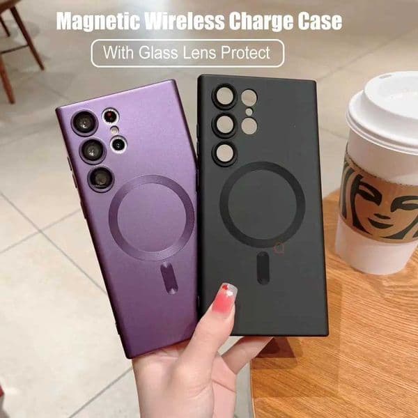 New Arrival case magnetic wireless charging for Galaxy S23 S22 Plus Ultra S20 S21 Fe Note 10 20 silicone cover S 23 22 21 Z241209
