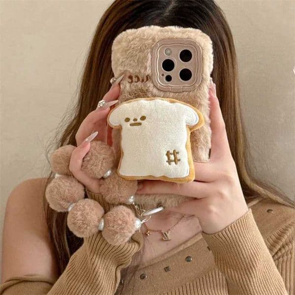 Hot Sale Cute cartoon plush rabbit phone case suitable for iPhone 16 15 14 13 Pro Max 14 Plus 15 Plus anti drip fur warm cover T241209