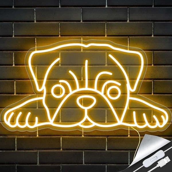 Haba Dog Neon Sign LED Neon Sign Used for Haba Dog Enthusiasts Home Pet Store Decoration Eye Catching Dog Sign Used for Room Decoration X241210