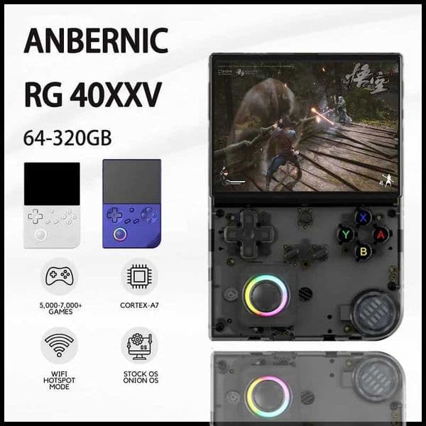 Retro Game Console ANBERNIC RG 40XXV Handheld Game Console Linux 64 bit System M241210