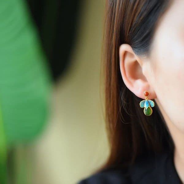 Luxury earring Gold Designer earring Copper material with box Gold stud with diamonds Valentine's Day gift sliver earrings for women fashion earring