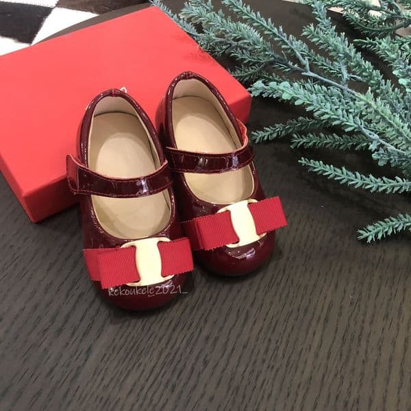 Baby Girls Princess Shoes Patent Leather Comfortable Anti-slip Rubber Sole Toddler Cute Mary Jane Children Girl Party Shoes