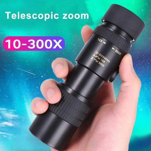 Metal 10-300X Zoom HD Powerful Binoculars Long Range Portable High Quality Professional Telescope Monocular For Hunting T7J8XJ241212