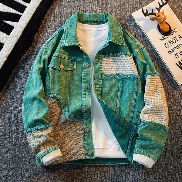 Spring/Summer Retro Plus Size Mens Casual Relaxing Comfortable Breathable High Quality Denim Jacket 241211