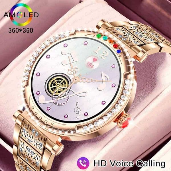 Suitable for AMOLED smartwatch womens heart rate BT call GPS sports tracker IP68 waterproof mens smartwatch new model T241213
