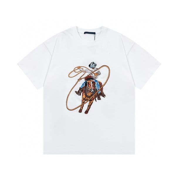 Men's Plus Tees & Polos Round neck embroidered and printed polar style summer wear with street pure cotton 024yh