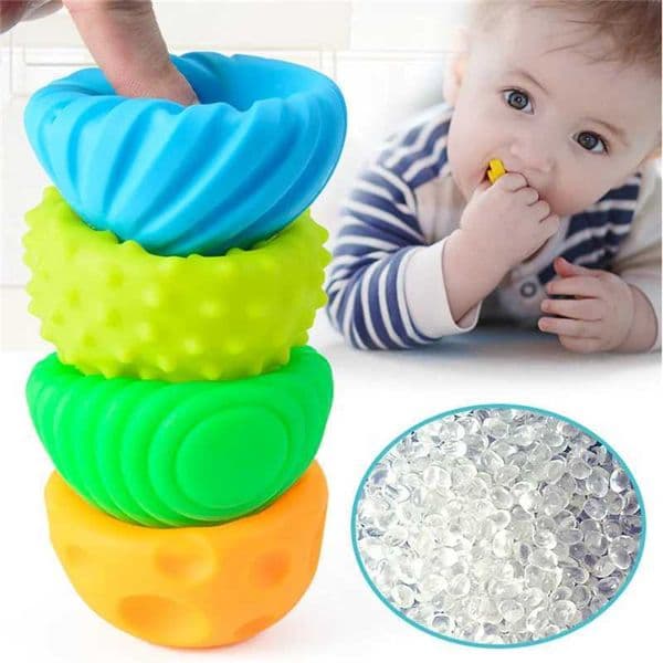 Baby Toy Sensory Balls Set Textured Hand Touch Grasp Massage Ball Infant Tactile Senses Development Toys for Babies 0 12 M GamesXJ241212