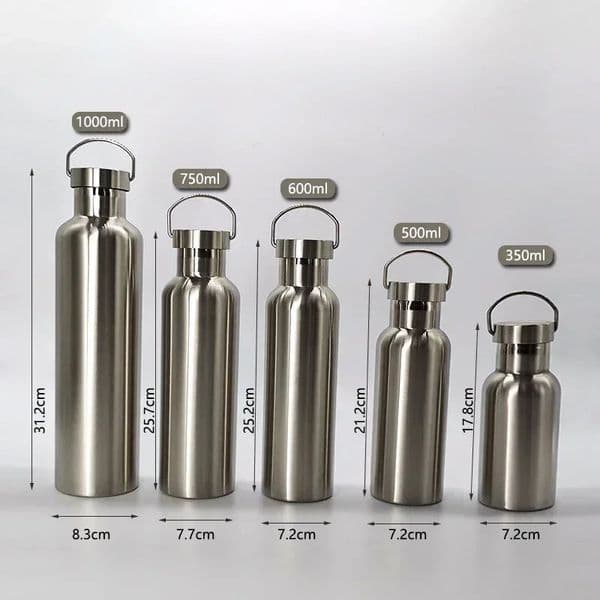 Double walled stainless steel water bottle insulated vacuum cleaner to keep warm and cold 241209