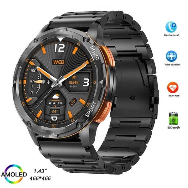 1.43-inch AMOLED high-definition screen smartwatch mens electronic watch AK59 smartwatch digital watch fitness bracelet watch T241213