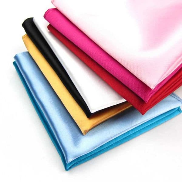 22CM Classic Mens Pocket Square Color Solid White Handle Korean Dress Chest Pocket Towel British Hanky Fashion W241213