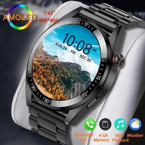 1.43 AMOLED Smartwatch Z30 Pro Smart Watch Men Women Digital Wrist Watches Fitness Bracelet Local Music Electronic Wristwatch T241213