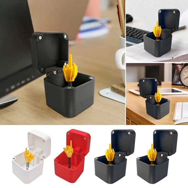 Middle Of Finger Surprise Gift Box Home Decoration Spoof Hand Prank Sculptures Figurines Christmas Novel Interesting Prank DeskXJ241214