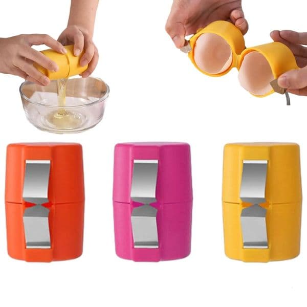 Egg Shell Opener 2025 Upgrade Eggshell Cutter for Raw Eggs Handheld Egg Cracker Tool for Cooking Camping Kitchen Gadgets 241214