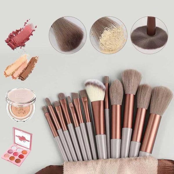 13pcs Makeup Brush Makeup Soft Hair Fiber Brush Beginner Eye Shadow Brush Powder Concealer Brush Tool W241216