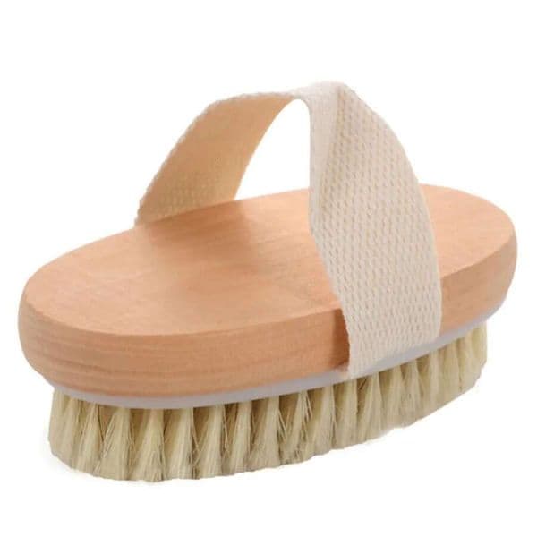 100Pcs Dry Skin Body Face Soft Natural Bristle Brush Wooden Bath Shower Brushes SPA Without Handle Cleansing