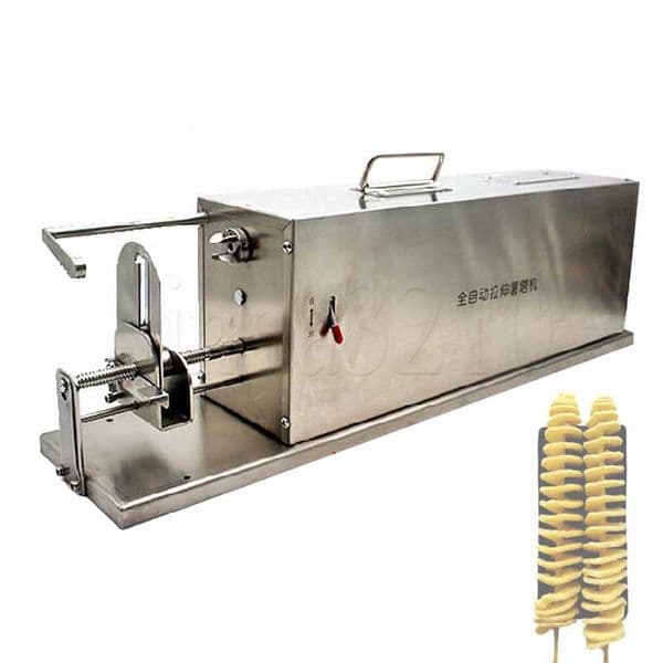 Fully Automatic Stretch Electric Potato Twister Tornado Slicer Machine;Potato Spiral Potato Cutting Machine;Spiral Slicer