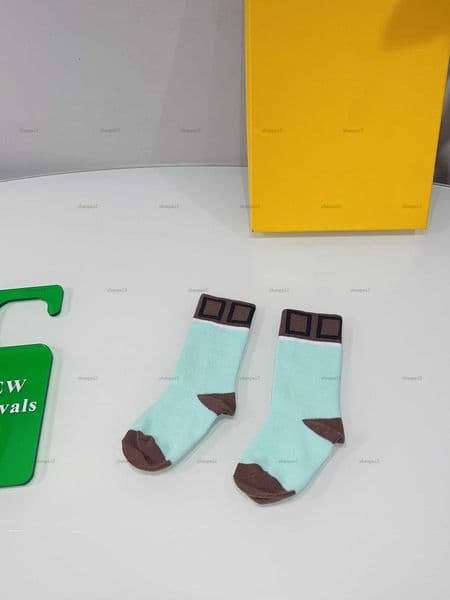Luxury baby stockings High quality toddler socks kids designer clothes winter boy girl hose Multi-color splicing design child pantyhose