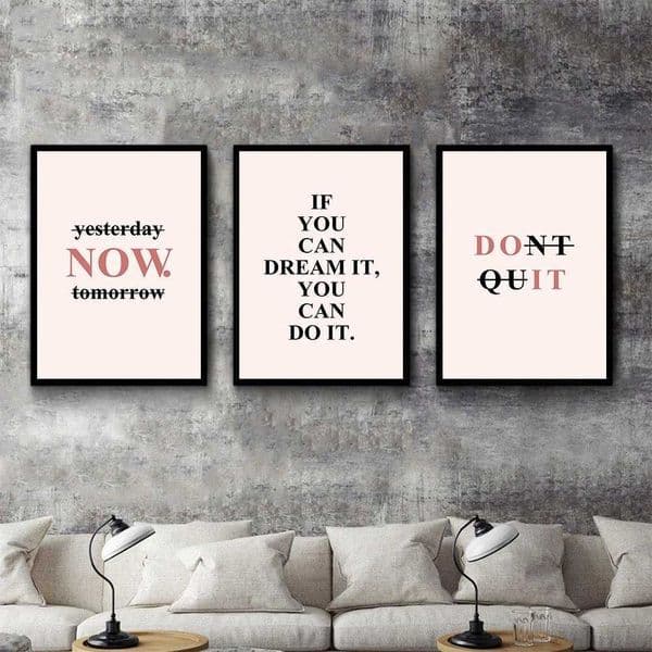 Office Decor Wall Art Motivational Phrases Poster Inspirational Quotes Canvas Words Poster Canvas Print Painting Modern PicturesXJ2411216