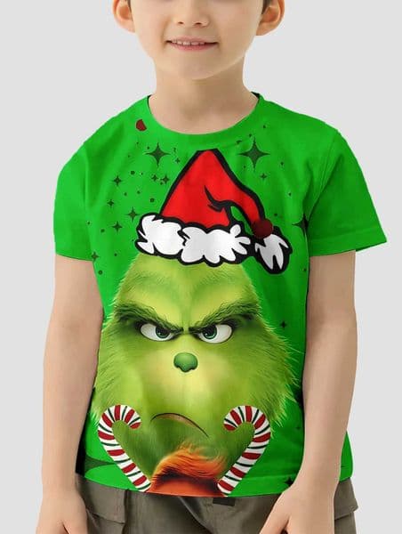 How the Stole Christmas 3D Print Baby Clothing 5 to 14 Years Male Outdoor Clothes for Children Boy Girl Child T-Shirt TopXJ241219