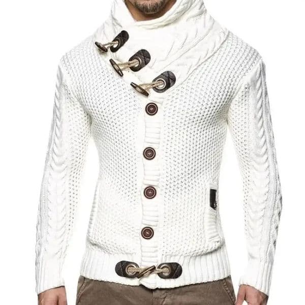 Winter Cardigan Men Wool Jackets Thick Cardigan Coats Mens Clothing Knitted Sweatercoat Button Coat Male Sweater Top 241218