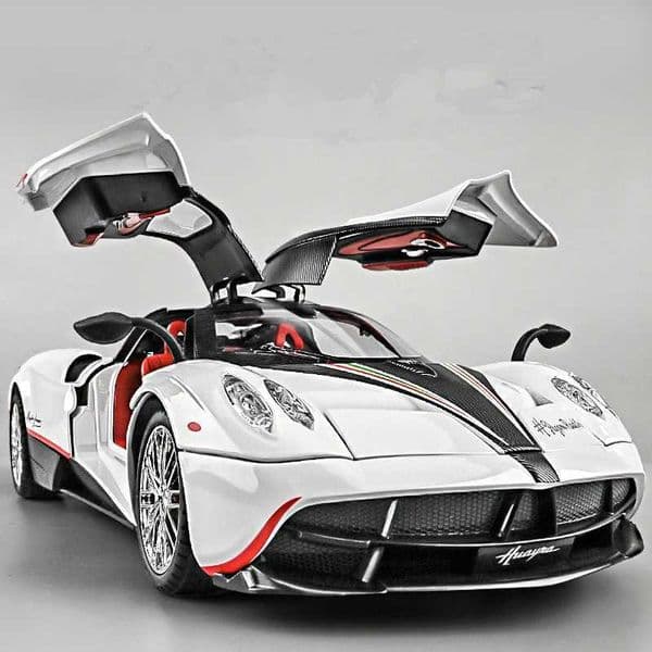 2026 New 1 18 Pagani Huayra Dinastia Alloy Racing Diecasts Metal Toy Sports Car Model Simulation Sound And Light Childrens Giftxj241221 Desi