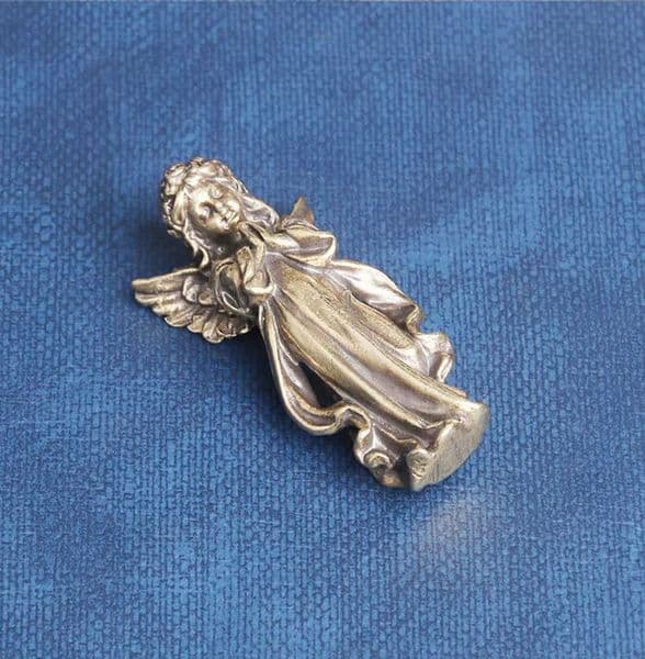 1pc Prayer Angel Statue Ornament, Religious Angel Wing Sculpture, Mini Goddess Cupid Pendant, For Bookshelf Home Living Room Off