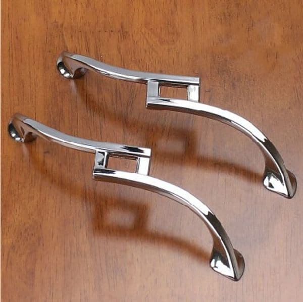 Modern Art Chrome Handles For Furniture Kitchen Cabinets Door Drawer Table Knob And Handles For Wardrobe Cupboard Dresser Pulls