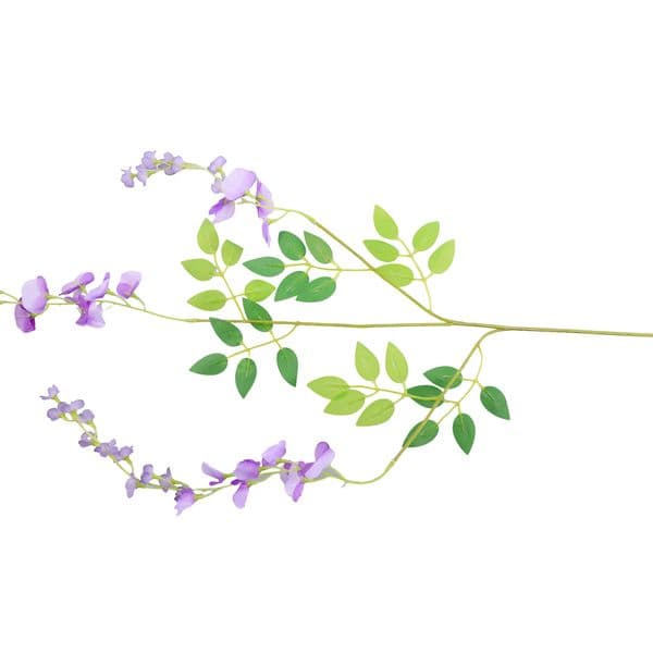 Ivy Of Vine 12 Bunches Artificial Wisteria Hanging Vine Purple Wisteria 110cm Artificial Faux Garland High Quality