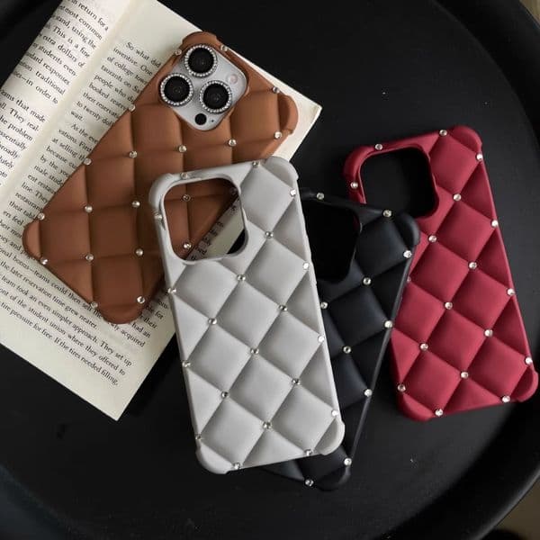 2025 Designer New Phone Case for iPhone 16 pro max 15 14 Pro 16Pro Plus 13 12 rhinestones Luxury Pattern Leather Wallet Case Card Holder Phone Case Designer Anti-Scratch