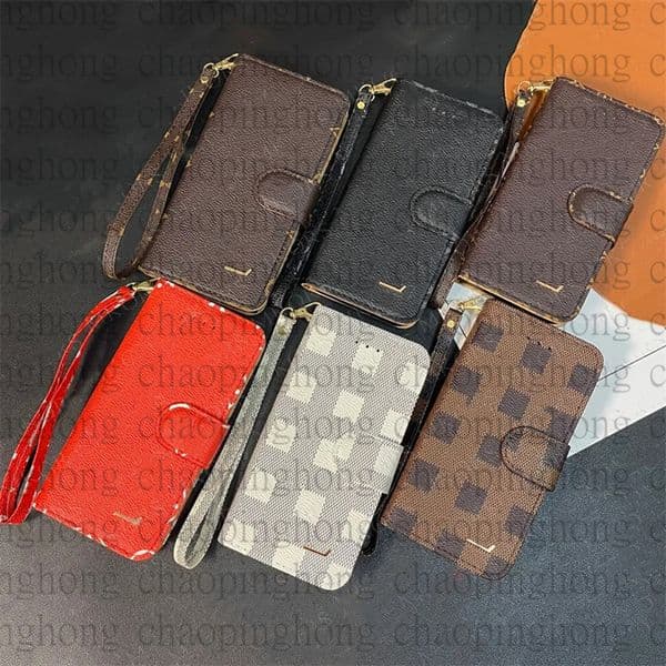 Leather Wallet Phone Case Designer For iPhone 16 Pro Max 15 Pro Max 14 13 12 11 XSMax XR X 8P 15 Plus 16 Plus Case Flip Card Holder Fashion Samsung s24 ultra s23 s22 Case Cover