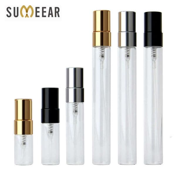 100Pcs/Lot 2Ml/3Ml/5Ml/10Ml Refillable Empty Spray Bottle Atomizer Perfume Bottles Fashion Quality Classic