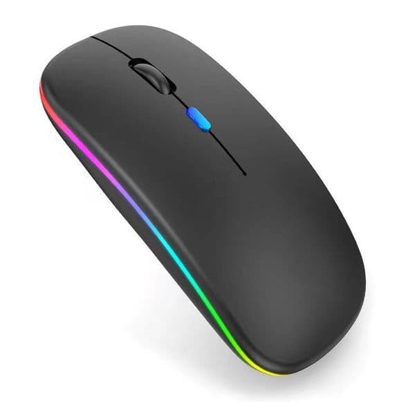 Wireless Mouse RGB Rechargeable Bluetooth Mice Wireless Computer Mause LED Backlit Ergonomic Gaming Mouse for Laptop PC1600DPI