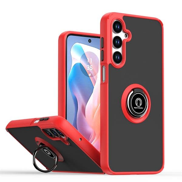 For Samsung Galaxy A06 A16 A26 A36 A56 A05 A15 A25 5G Translucent Matte Phone Cases Anti-Scratch Ring Kickstand Slim Case Military Drop Protection A14 4G 5G Phone Cover