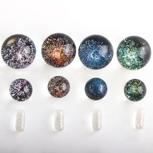 Terp Slurpers Accessories Sets Including 22mm/14mm Dichro Glass Marbles Caps Glass Pearls & Pills For Slurper Quartz Banger Nails