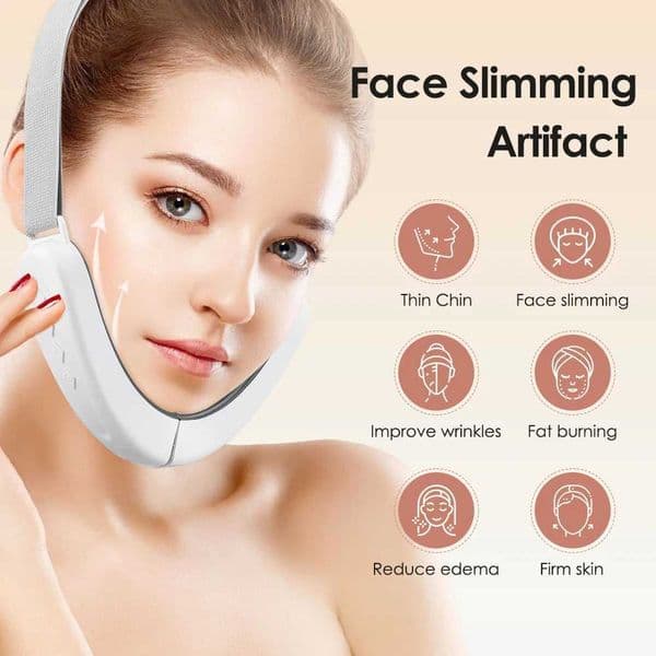 Ems Facial Lifting Device v Face Slimming Tightening Machine Vibration Massage Remove Double Chin Anti Cellulite Lift Belt 241225