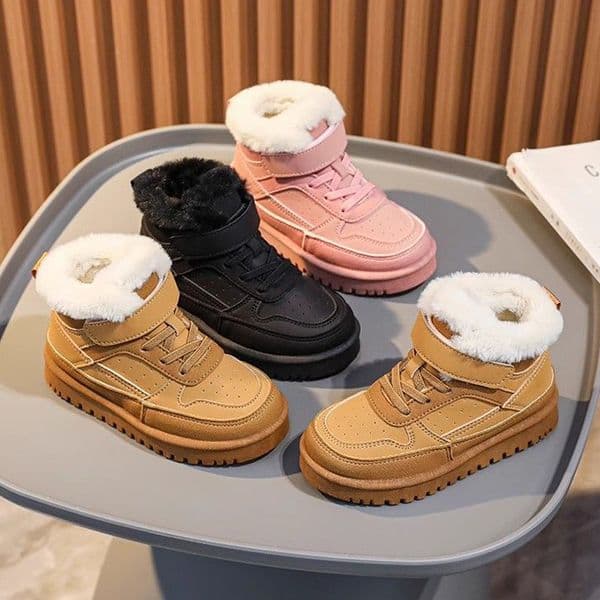 Youth Snow Boots Furry Warm Plush Casual Shoes Littlesprouts Girls Boys Kids Boots Winter Trendy All Match Wear Resistant Child Cotton boot Sizes 28 - 38