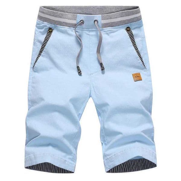 2024 Summer Mens Shorts Hot Casual Cotton Fashion Board Bermuda Mens Brushed Elastic Waist Breeze Beach Mens Shorts W241226