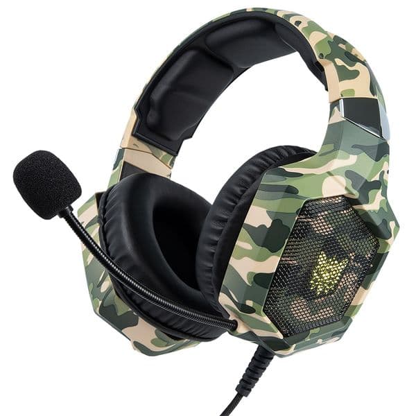 ONIKUMA K8 Casque PS4 Gaming Headset PC Stereo Earphones Headphones with Microphone LED Lights for Laptop Tablet/New Xbox One