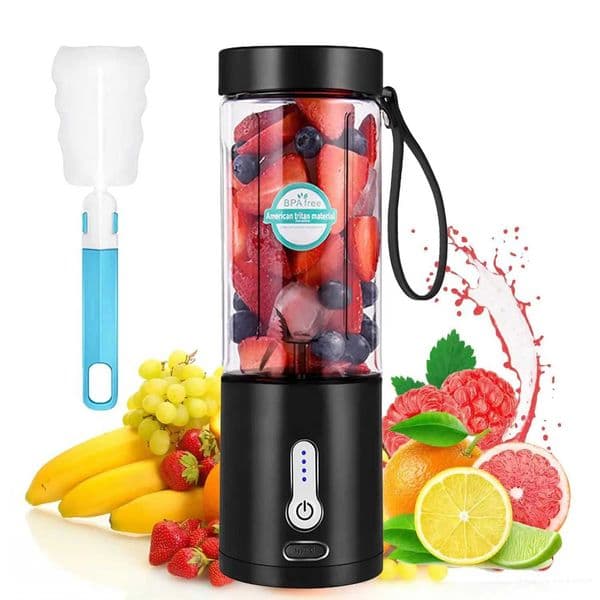 Rechargeable Portable Blender for Shakes and Smoothies Personal Travel Blender for Protein Crush Ice with 4000mAh USB BatteryXJ241227