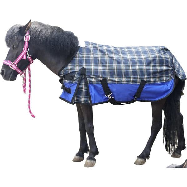 Horse Stable Blankets Sheets Leaforest 600 Denier Waterproof Shetland Rug Pony Foal No Fill Blue 45 Drop Delivery Pet Supplies Dhu01