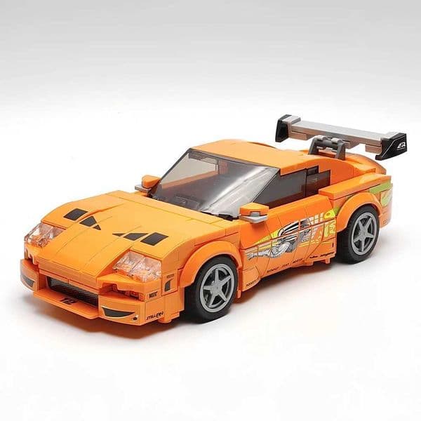Build Block Set 379 Pieces Of MOC brick Speed Champions Street Race Convertible Sports Car Model Building Blocks DIY Creative Assembly Childrens Toy Gifts