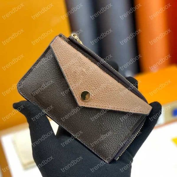 Fashion Card Holders Womens Mens Wallet Classic Logo Designer with Built in Metal Hook Buckle Outdoor Card Bag without Box