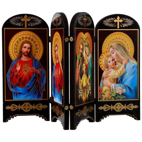 Bible Blessed Virgin Mary Statue Our Lady Grace Figurine Catholic Table Christmas Home Decor JesusXJ241228