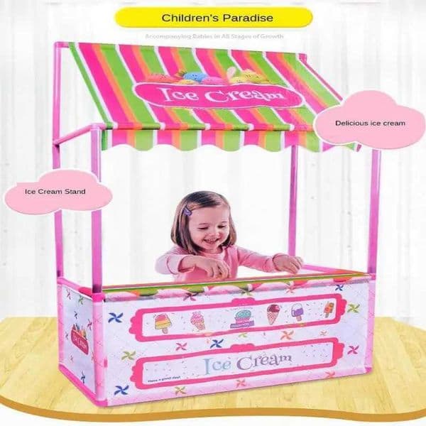 Childrens ice cream Playhouse tent store development learning indoor and outdoor fun W241230