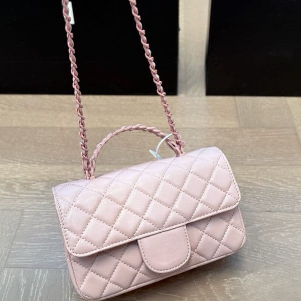 Designer Black Womens Bags Top Handle Totes Quilted Chain Crossbody Shoulder Cosmetic Lipstick Holder Mini crossbody bag