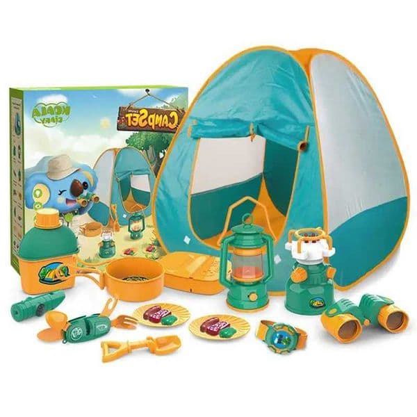 Childrens camping game tent toy set includes 21 sets of game tents camping equipment adventure set includes childrens camping tents W241230