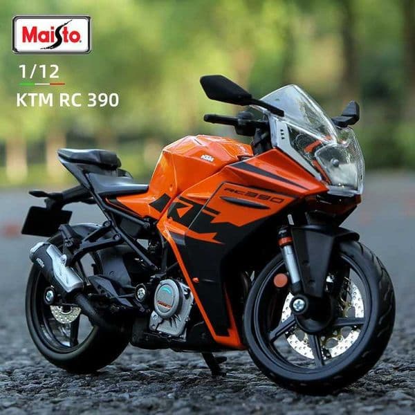 Maisto 1 12 KTM RC 390 Sport Motorcycle Model Static Die Casting Vehicle Series Street Motorcycle Toy Gift Series W241231