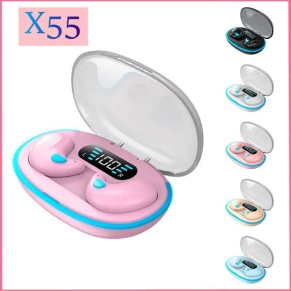 NEW X55 TWS Wireless Bluetooth Earbuds Headset Waterproof Earphone Mini Earpiece TWS Stereo Headphone